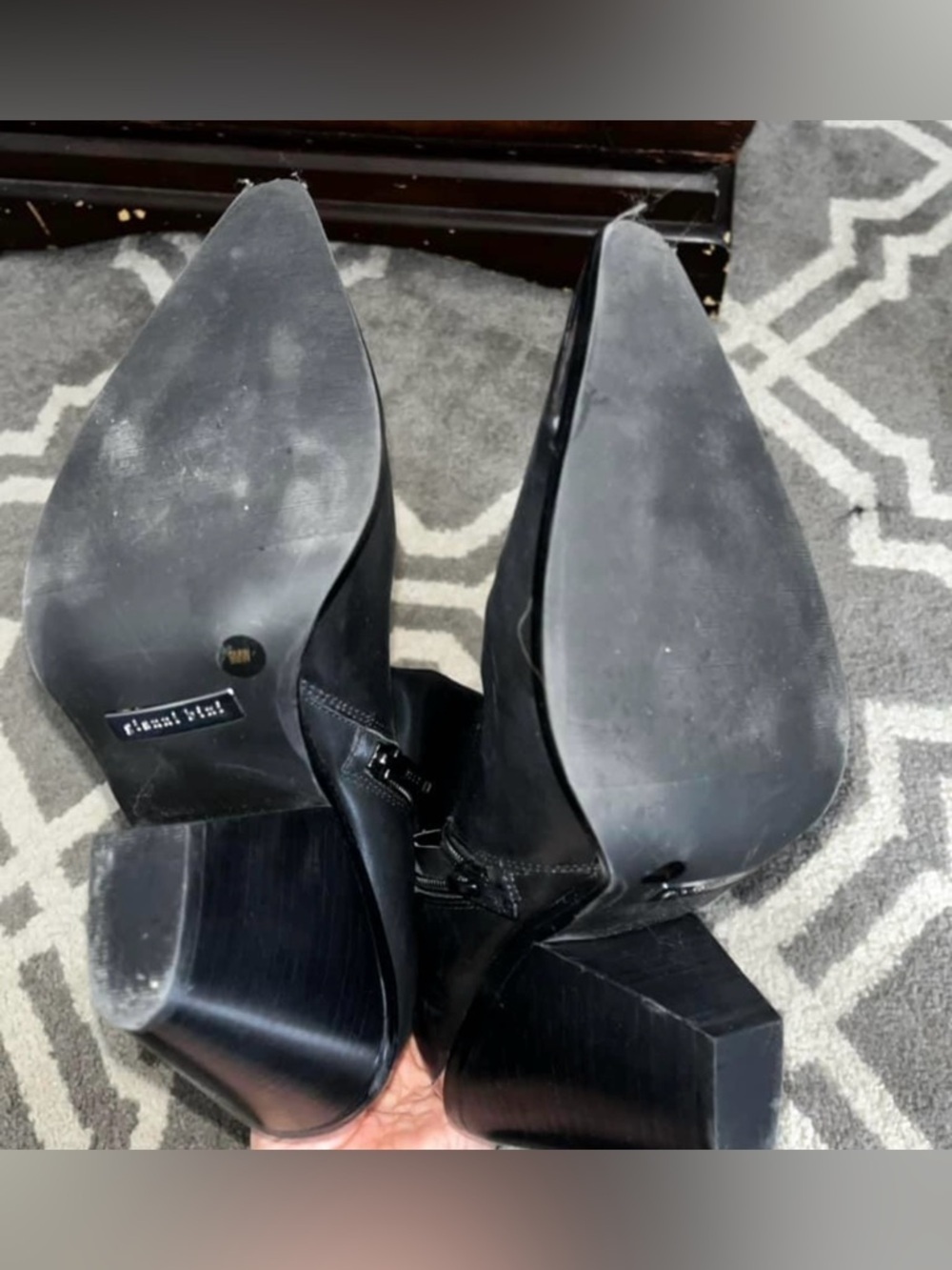 Gianni Bini Black Heeled Boots - Picture 4 of 4